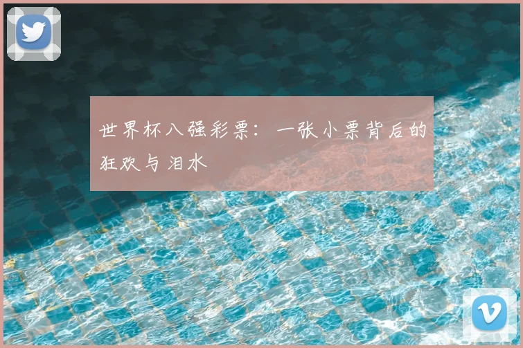 世界杯八强彩票：一张小票背后的狂欢与泪水